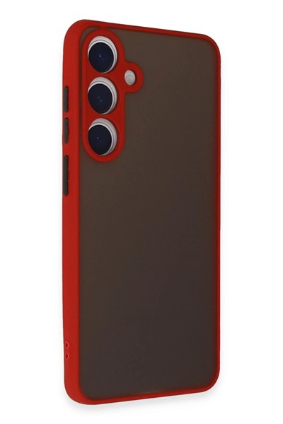 Mey İthalat®  Samsung Galaxy S24 Kılıf Montreal Silikon Kapak - Kırmızı