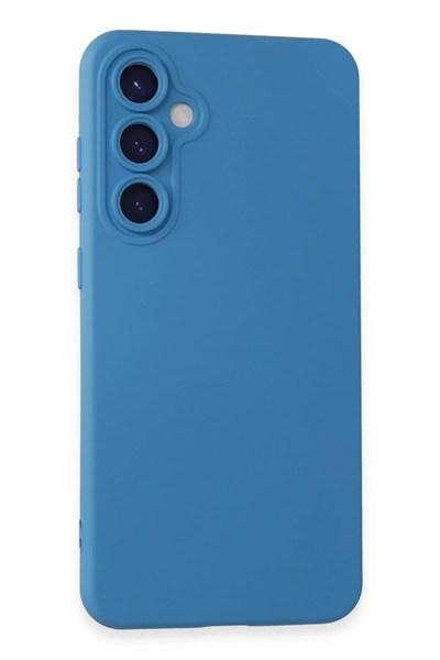 Mey İthalat®  Samsung Galaxy S24 Kılıf Nano içi Kadife Silikon - Mavi