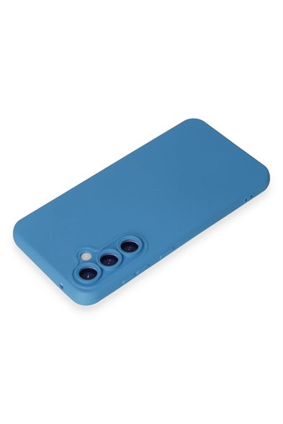 Mey İthalat®  Samsung Galaxy S24 Kılıf Nano içi Kadife Silikon - Mavi