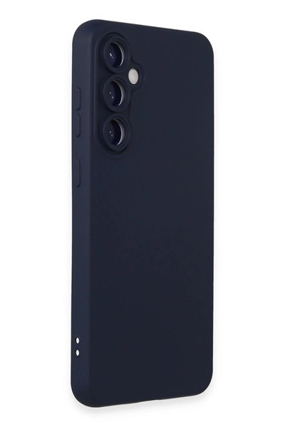Mey İthalat®  Samsung Galaxy S24 Kılıf Nano içi Kadife Silikon - Lacivert