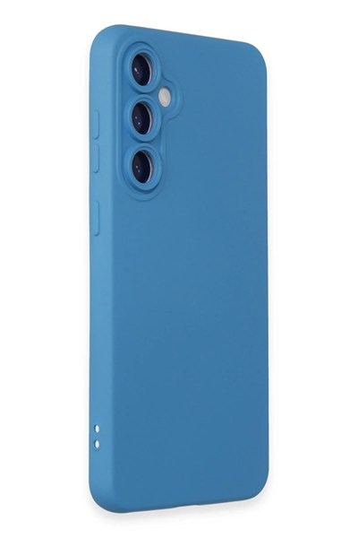 Mey İthalat®  Samsung Galaxy S24 Kılıf Nano içi Kadife Silikon - Mavi