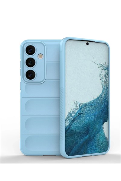 Mey İthalat®  Samsung Galaxy S24 Kılıf Optimum Silikon - Sky Blue