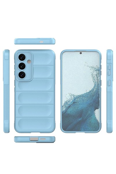 Mey İthalat®  Samsung Galaxy S24 Kılıf Optimum Silikon - Sky Blue