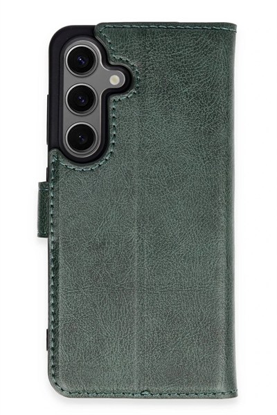 Mey İthalat®  Samsung Galaxy S24 Kılıf Trend S Plus Kapaklı Kılıf - Yeşil