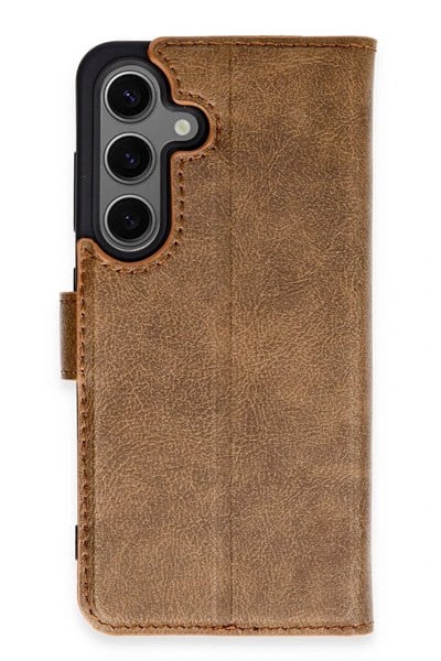 Mey İthalat®  Samsung Galaxy S24 Kılıf Trend S Plus Kapaklı Kılıf - Taba