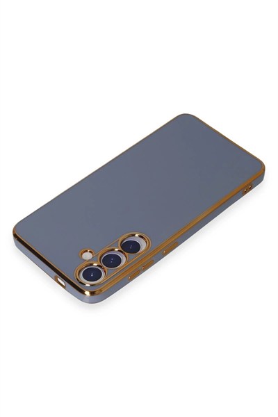 Mey İthalat®  Samsung Galaxy S24 Kılıf Volet Silikon - Mavi