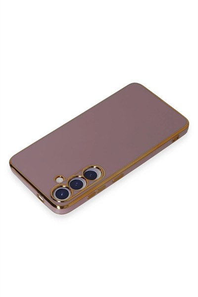 Mey İthalat®  Samsung Galaxy S24 Kılıf Volet Silikon - Mor