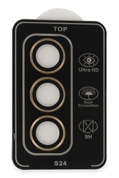 Mey İthalat®  Samsung Galaxy S24 PVD Metal Kamera Lens - Gold