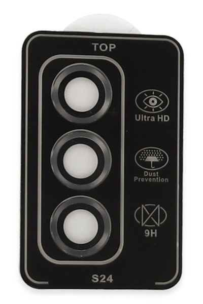 Mey İthalat®  Samsung Galaxy S24 PVD Metal Kamera Lens - Titan Gri