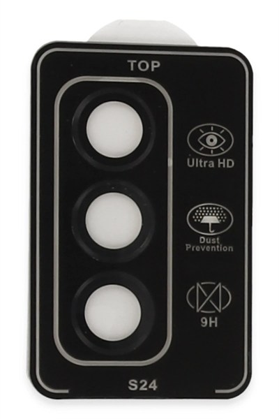 Mey İthalat®  Samsung Galaxy S24 PVD Metal Kamera Lens - Siyah