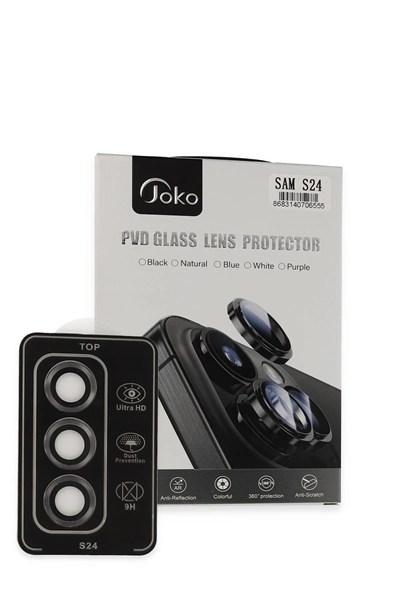 Mey İthalat®  Samsung Galaxy S24 PVD Metal Kamera Lens - Titan Gri