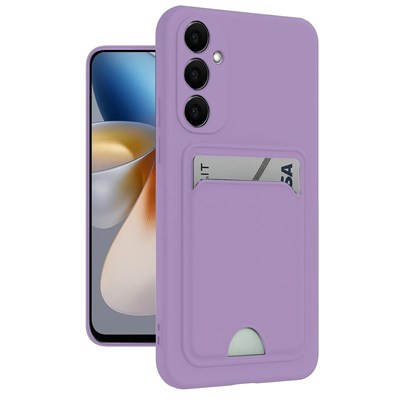 Mey İthalat®  Samsung Galaxy S24 Plus Kelvin Kartvizitli Silikon - Lila