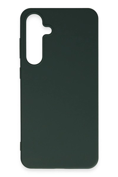Mey İthalat®  Samsung Galaxy S24 Plus Kılıf First Silikon - Koyu Yeşil