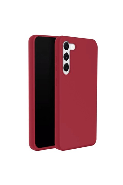 Mey İthalat®  Samsung Galaxy S24 Plus Kılıf First Silikon - Kırmızı
