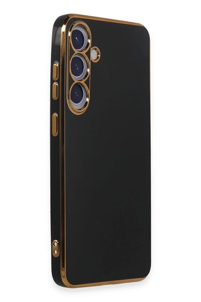 Mey İthalat®  Samsung Galaxy S24 Plus Kılıf Volet Silikon - Siyah