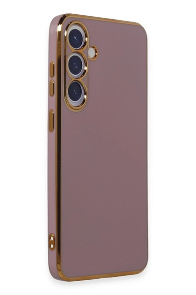 Mey İthalat®  Samsung Galaxy S24 Plus Kılıf Volet Silikon - Mor
