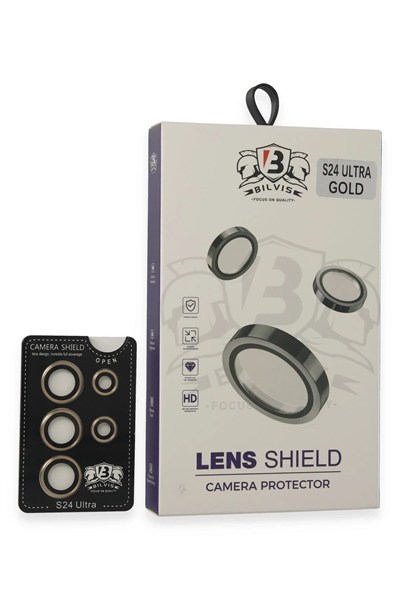 Mey İthalat®  Samsung Galaxy S24 Ultra Bilvis Titan Kamera Lens - Gold