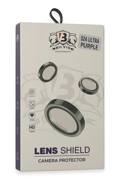 Mey İthalat®  Samsung Galaxy S24 Ultra Bilvis Titan Kamera Lens - Derin Mor