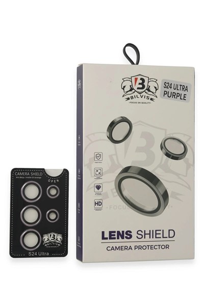 Mey İthalat®  Samsung Galaxy S24 Ultra Bilvis Titan Kamera Lens - Derin Mor
