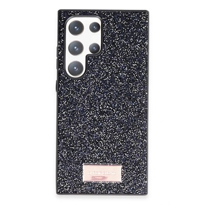 Mey İthalat®  Samsung Galaxy S24 Ultra Bright Simli Kapak - Siyah