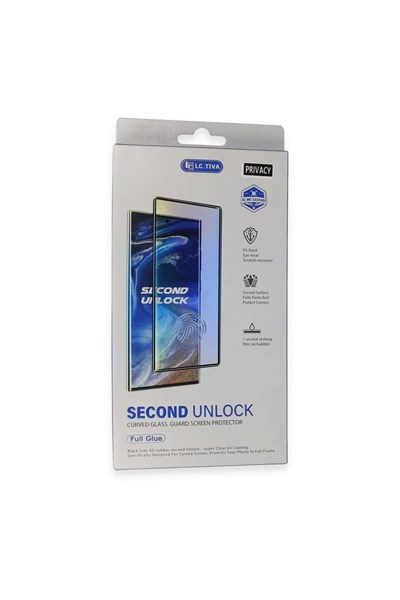 Mey İthalat®  Samsung Galaxy S24 Ultra Durable Full Glue Curved Hayalet Cam