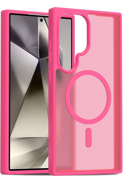 Mey İthalat®  Samsung Galaxy S24 Ultra Jota Magsafe Kapak - Rose