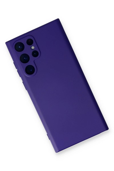 Mey İthalat®  Samsung Galaxy S24 Ultra Kılıf Nano içi Kadife Silikon - Mor