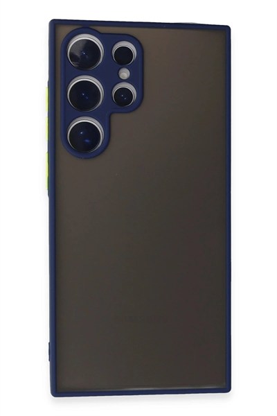 Mey İthalat®  Samsung Galaxy S24 Ultra Kılıf Montreal Silikon Kapak - Lacivert