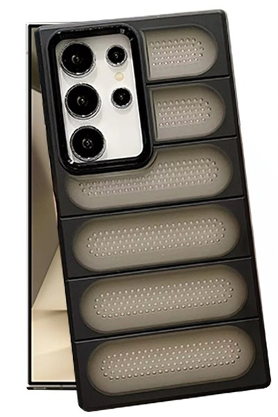 Mey İthalat®  Samsung Galaxy S24 Ultra Kılıf Airmax Silikon Kapak - Siyah