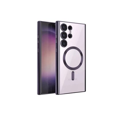 Mey İthalat®  Samsung Galaxy S24 Ultra Kılıf Kross Magneticsafe Kapak - Mor