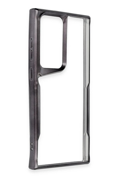 Mey İthalat®  Samsung Galaxy S24 Ultra Kılıf Boyi Silikon Kapak - Siyah
