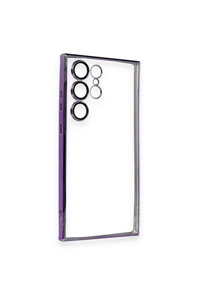 Mey İthalat®  Samsung Galaxy S24 Ultra Kılıf  Lensli Silikon - Siyah
