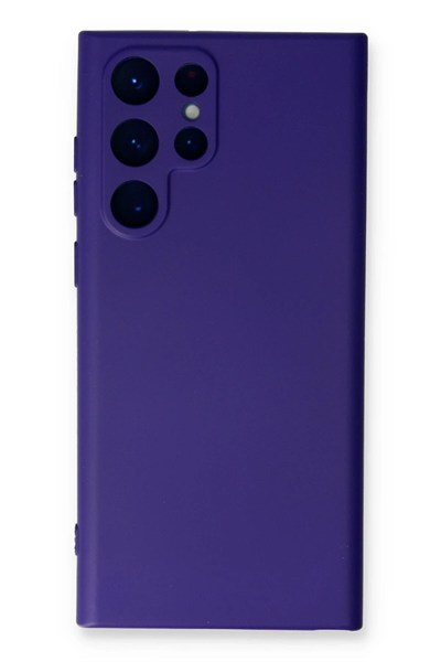 Mey İthalat®  Samsung Galaxy S24 Ultra Kılıf Nano içi Kadife Silikon - Mor