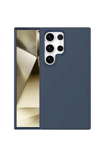 Mey İthalat®  Samsung Galaxy S24 Ultra Kılıf First Silikon - Lacivert