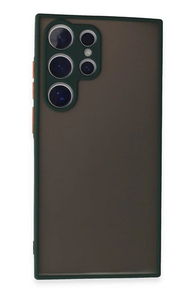 Mey İthalat®  Samsung Galaxy S24 Ultra Kılıf Montreal Silikon Kapak - Yeşil