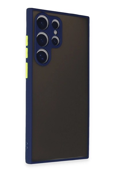 Mey İthalat®  Samsung Galaxy S24 Ultra Kılıf Montreal Silikon Kapak - Lacivert