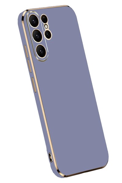 Mey İthalat®  Samsung Galaxy S24 Ultra Kılıf Volet Silikon - Mavi