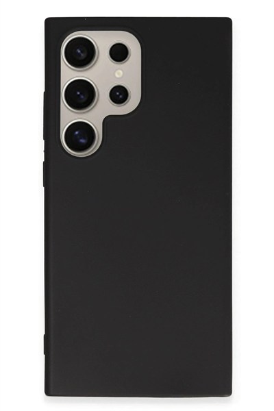 Mey İthalat®  Samsung Galaxy S24 Ultra Kılıf First Silikon - Siyah