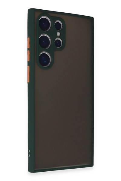 Mey İthalat®  Samsung Galaxy S24 Ultra Kılıf Montreal Silikon Kapak - Yeşil