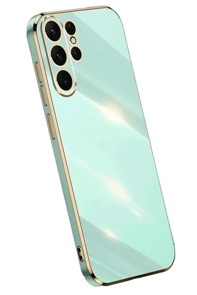 Mey İthalat®  Samsung Galaxy S24 Ultra Kılıf Volet Silikon - Açık Yeşil