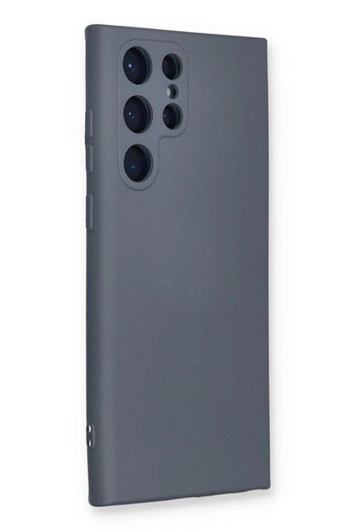 Mey İthalat®  Samsung Galaxy S24 Ultra Kılıf Nano içi Kadife Silikon - Gri