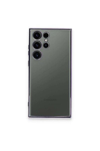 Mey İthalat®  Samsung Galaxy S24 Ultra Kılıf  Lensli Silikon - Siyah