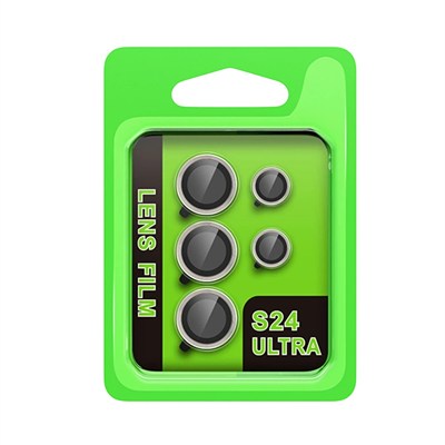 Mey İthalat®  Samsung Galaxy S24 Ultra Raze Metal Kamera Lens - Gri