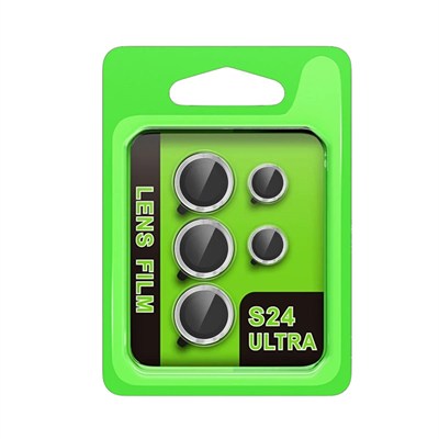 Mey İthalat®  Samsung Galaxy S24 Ultra Raze Metal Kamera Lens - Gümüş