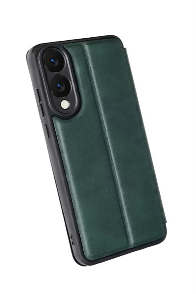 Mey İthalat®  Samsung Galaxy S25 Edge Flip Cover - Koyu Yeşil