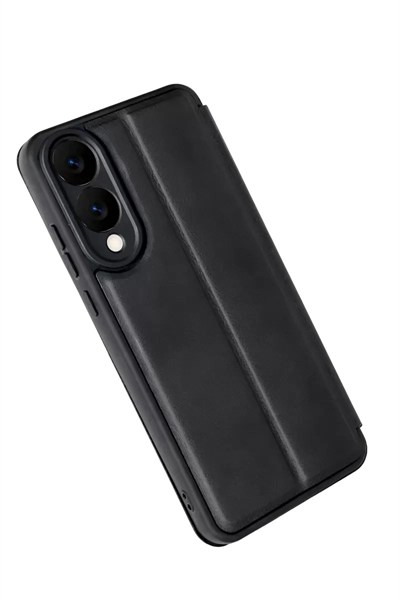 Mey İthalat®  Samsung Galaxy S25 Edge Flip Cover - Siyah