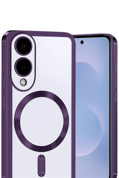 Mey İthalat®  Samsung Galaxy S25 Edge Kross Magneticsafe Kapak - Mor