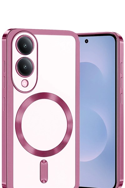 Mey İthalat®  Samsung Galaxy S25 Edge Kross Magneticsafe Kapak - Rose