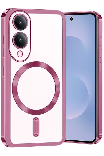 Mey İthalat®  Samsung Galaxy S25 Edge Kross Magneticsafe Kapak - Rose