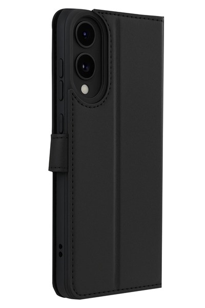 Mey İthalat®  Samsung Galaxy S25 Edge Trend S Plus Kapaklı Kılıf - Siyah